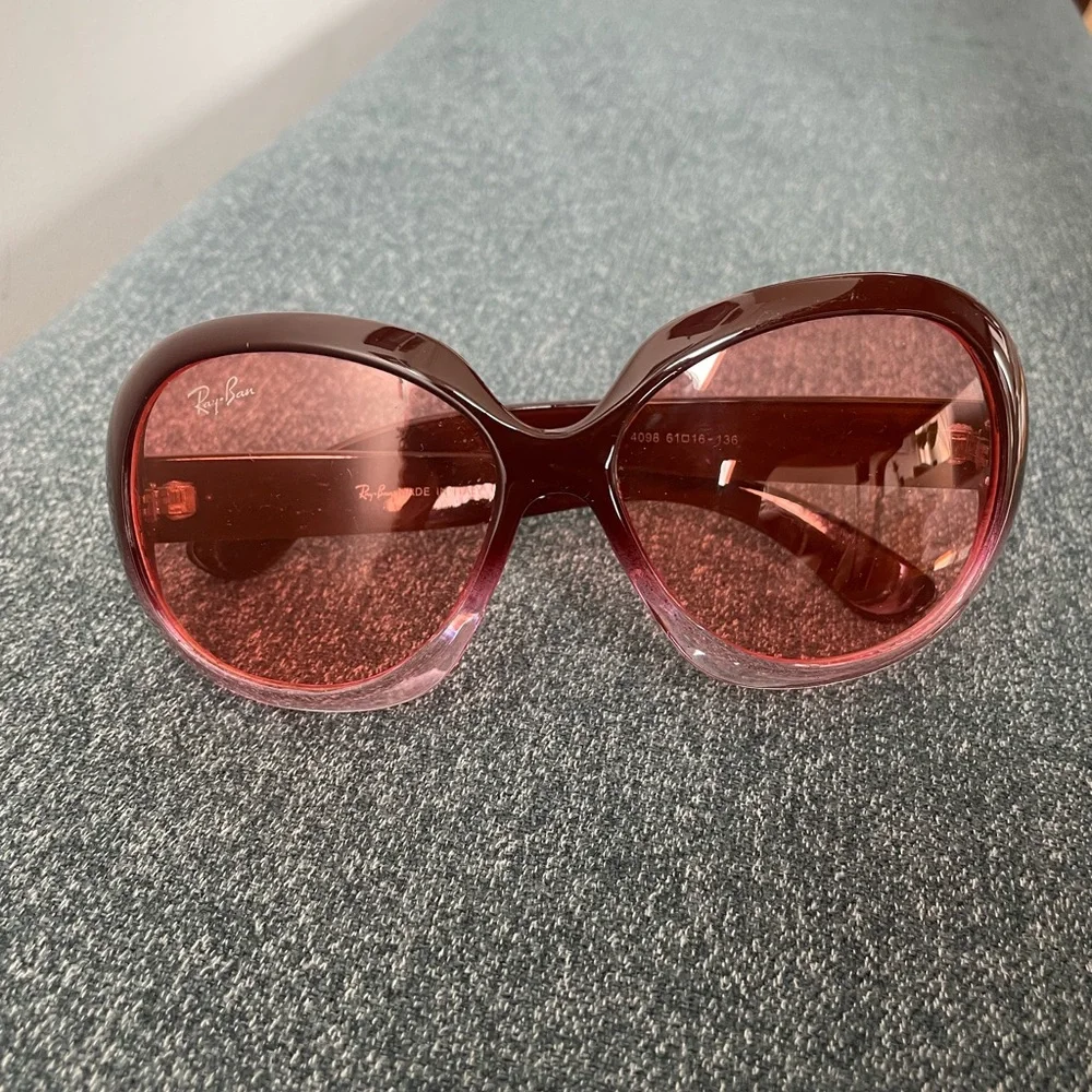 Ray-Ban Women's Gradient Maroon Jackie Ohh sunglasses RB4098